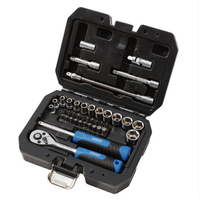 Coffret cliquets & douilles Draper 1/4’’ 40 pièces