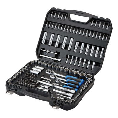 Coffret cliquets métriques Draper HI-TORQ® 1/4" 3/8" et 1/2" (188 pièces)