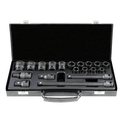 Coffret douilles à choc 6 pans JBM 1/2’’ – 19 pièces