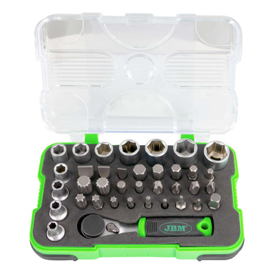 Coffret douilles et cliquet JBM 1/4’’ – 37 pièces