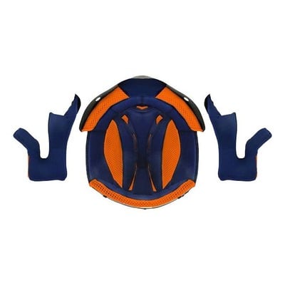 Coiffe de casque Swaps pour casque cross Blur S818 bleu/orange