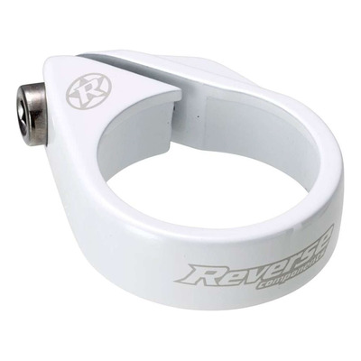 Collier de selle Reverse Bolt Ø 34,9mm blanc