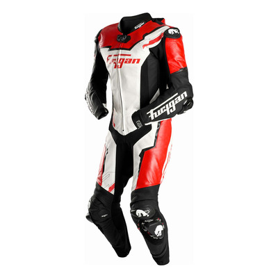 Combinaison cuir Furygan Eclipse X Kevlar noir/rouge/blanc