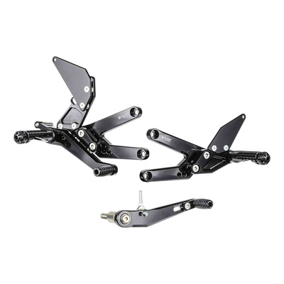 Commandes reculées Bonamici réglables inverséess Triumph Daytona 675 13-17