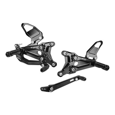 Commandes reculées Bonamici réglables non inversées/inversées Triumph Speed Triple 1200 RR 22-25