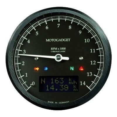 Compte-tour Motogadget Chronoclassic noir 0 à 14 000 tr/min