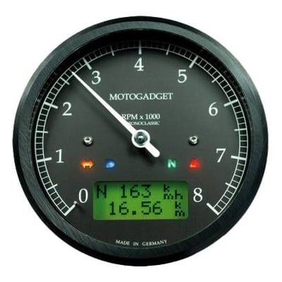 Compte-tour Motogadget Chronoclassic noir 0 à 8 000 tr/min