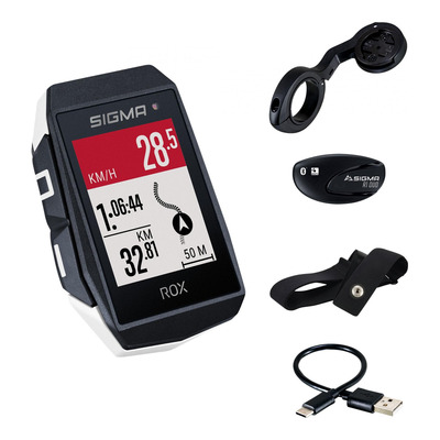 Compteur GPS Sigma Rox 11.1 blanc (+ capteur cardio)