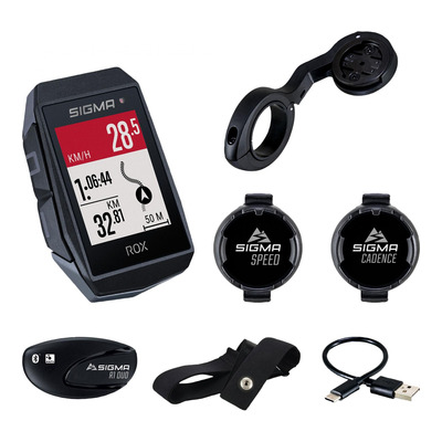 Compteur GPS Sigma Rox 11.1 noir (+ capteur vitesse - cadence - cardio)