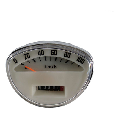 Compteur RMS crème cerclage chrome Vespa SS/Super