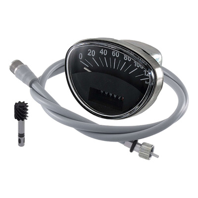 Compteur RMS noir/argent avec transmission Vespa GTR 125/Rally 200