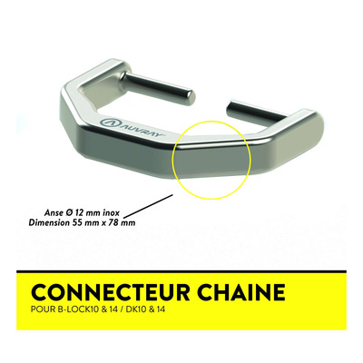 Connecteur chaine/bloque disque Auvray