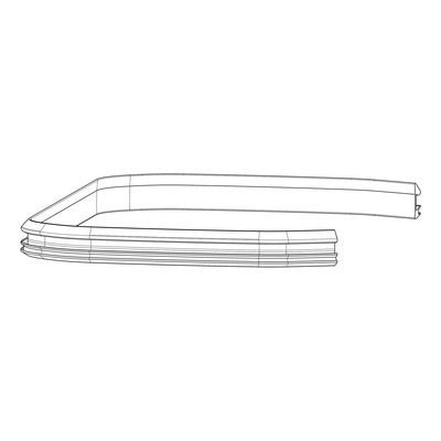 Contour autocollant de remplacement pour valises Shad SH38X