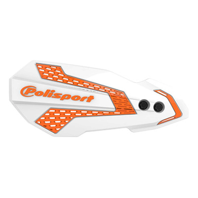 Coques de Remplacement de Protège-Mains POLISPORT MX Flow Blanc / Orange
