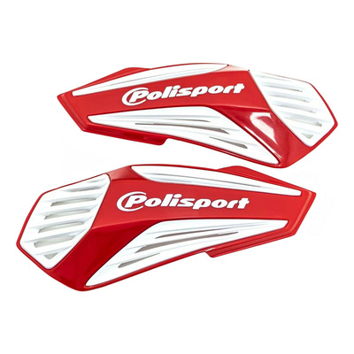 Coques de Remplacement de Protège-Mains POLISPORT MX Air Rouge / Blanc