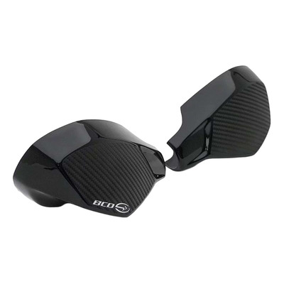 Coques de rétroviseurs noir brillant/carbone BMW R1300GS 2024-