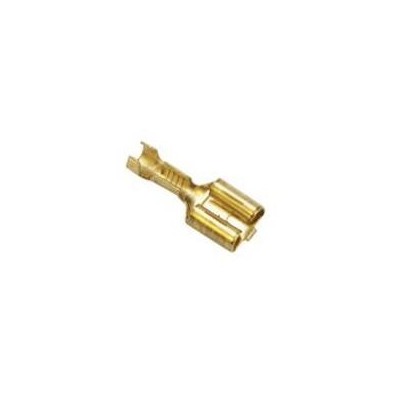Cosses en laiton femelles 6.3x1mm vendu par 100