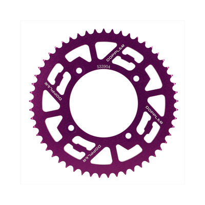 Couronne alu violet Doppler 428 53 dents Beta Factory / RR SM 05-