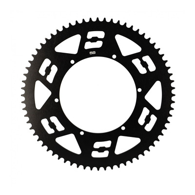 Couronne aluminium noir 68 dents Doppler cyclo