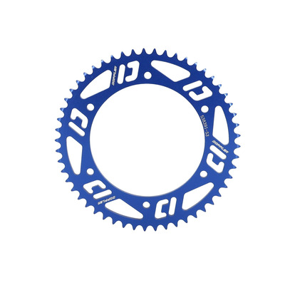 Couronne Doppler alu bleu 53 dents pas 420 Beta Factory/RR SM 05-