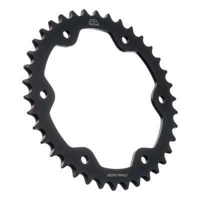 Couronne JT Sprockets acier noir pas 525 38 dents KTM Superduke R/R Evo