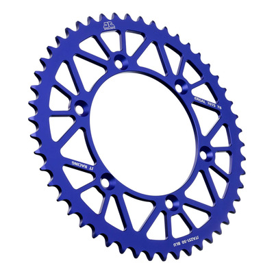 Couronne JT Sprockets Racelite alu bleu pas 520 52 dents WR F 250/450/YZ 250