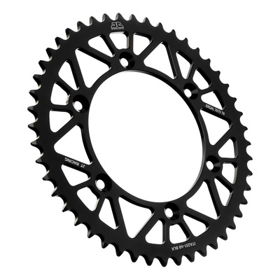 Couronne JT Sprockets Racelite alu noir pas 520 48 dents Yamaha YZ 125/YZ F 450