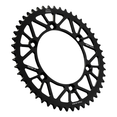 Couronne JT Sprockets Racelite alu noir pas 520 49 dents Yamaha YZ 125/250/YZ F 450