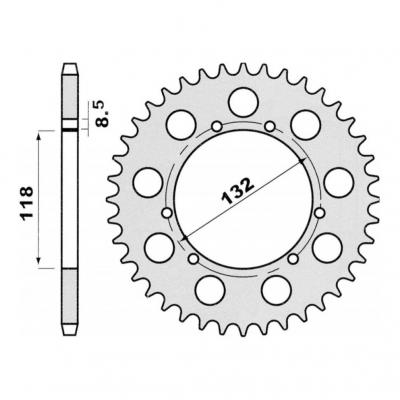 Couronne PBR 321 Beta Alp 200/Montesa Cota 309