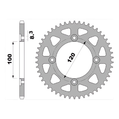 Couronne PBR 4453 Ergal pas 420