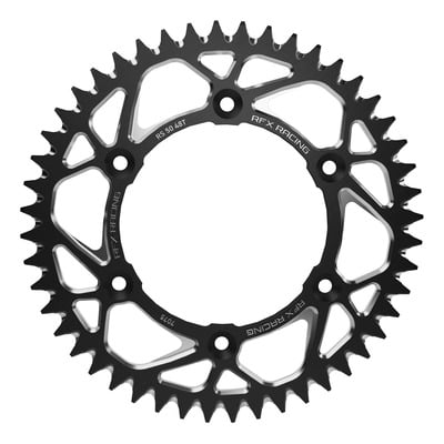 Couronne RFX Pro Élite en Aluminium Noir D53/520 pour Kawasaki KX/KXF dès 125cc 82-24