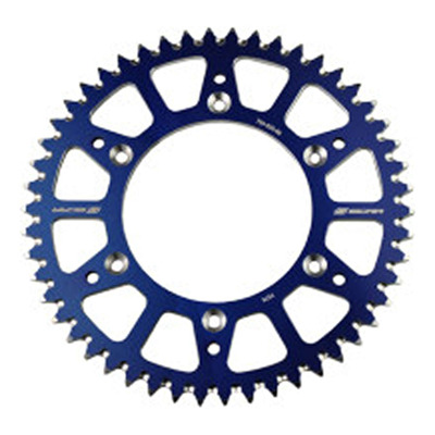 Couronne SCAR Ultra-Light Anti-Boue D51/520 en Aluminium Anodisé Bleu pour Sherco et Gasgas EC/EF