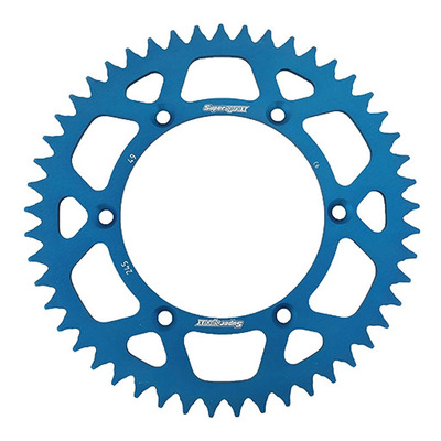 Couronne Supersprox alu bleu antiboue pas 520 49 dents Yamaha YZ 450 F 03-26