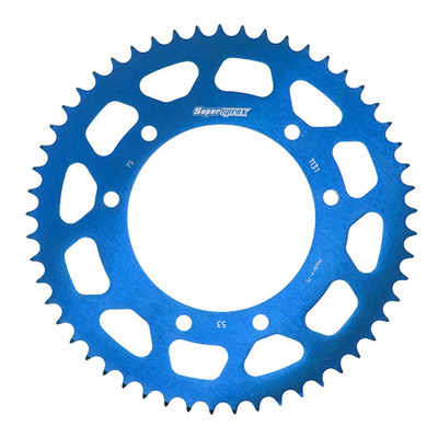 Couronne Supersprox alu bleu pas 420 52 dents Derbi Senda 50 R Xtreme 06-16