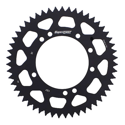 Couronne Supersprox alu noir pas 420 51 dents Kawasaki KX 85 01-23