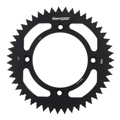 Couronne Supersprox alu noir pas 428 47 dents Suzuki RM 85 02-23