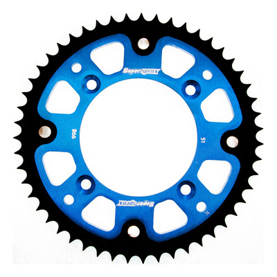 Couronne Supersprox Stealth bleu 51 dents Yamaha 85 yz 20-26