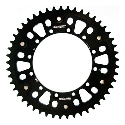 Couronne Supersprox Stealth noir 49 dents Kawasaki 125 Kx 92-02
