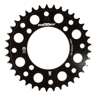 Couronne YCF - 4 trous Aluminium - D37/420 - Noir