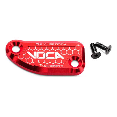 Couvercle de maître cylindre de frein arrière Voca Racing alu CNC rouge Derbi Senda/Aprilia SX