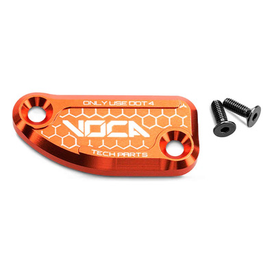 Couvercle de maître cylindre de frein arrière Voca Racing alu CNC orange Derbi Senda/Aprilia SX