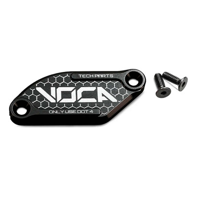 Couvercle de maître cylindre de frein Voca Racing alu CNC noir Derbi Senda/Aprilia SX J.Juan