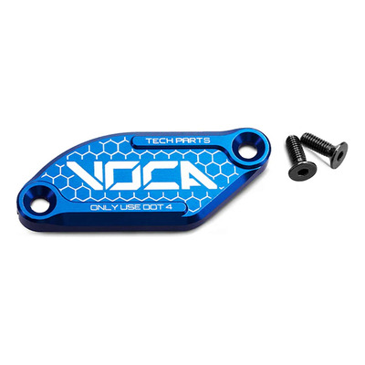Couvercle de maître cylindre de frein Voca Racing alu CNC bleu Derbi Senda/Aprilia SX J.Juan