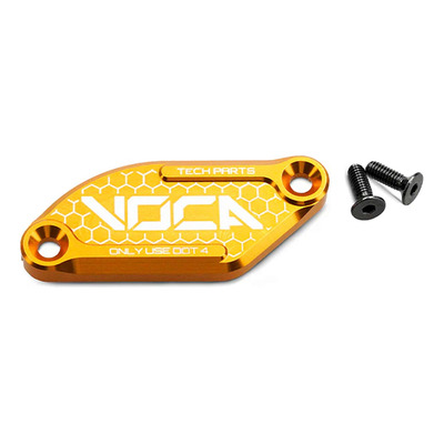 Couvercle de maître cylindre de frein Voca Racing alu CNC or Derbi Senda/Aprilia SX J.Juan
