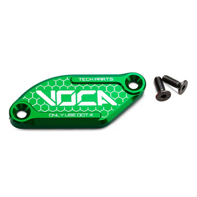 Couvercle de maître cylindre de frein Voca Racing alu CNC vert Derbi Senda/Aprilia SX J.Juan
