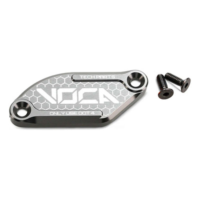 Couvercle de maître cylindre de frein Voca Racing alu CNC gris Derbi Senda/Aprilia SX J.Juan