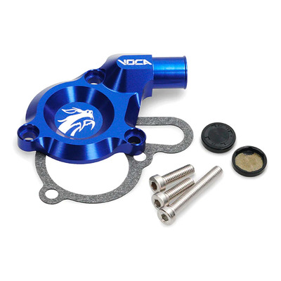 Couvercle de pompe à eau Voca Racing CNC bleu Derbi Euro 3