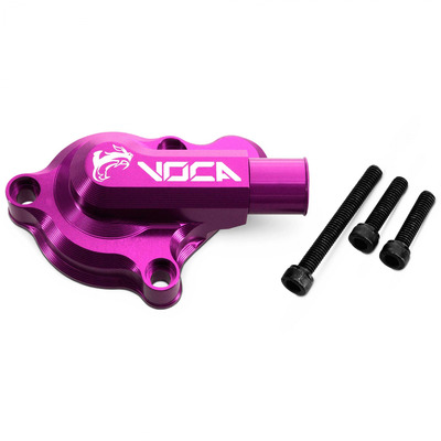 Couvercle de pompe à eau Voca Racing High Flow CNC violet Derbi Euro 3/4