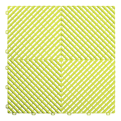 Dalle de sol JBM PP perforée jaune