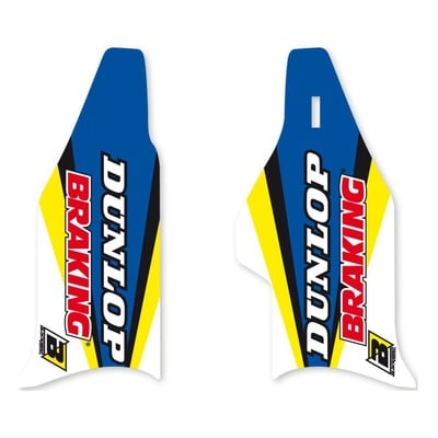 Déco de protections de fourche Blackbird Racing Dream 4 Suzuki 250 RM-Z 04-06 bleu/jaune